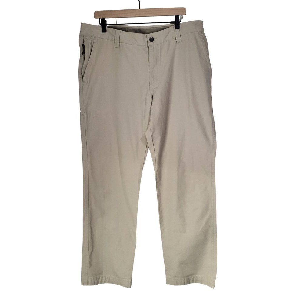 Men's Columbia Flex ROC Pants Fossil Khaki SZ 38 Outdoor AM8066